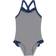 Petit Bateau Girls Iconic One Piece Swimsuit -Medieval Blue/Marshmallow Whie