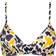 Sloggi Shore Fancy Guppy Bikini Top - Black/Yellow