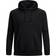 Jack & Jones Plus Size Solid Color Hoodie - Black