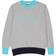 Marni Knitted Sweater - Gray heather/Turquoise