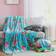 Betsey Johnson Bouquet Day Ultra Soft Plush Blankets Blue (274.32x228.6cm)