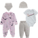 Nike Girl's Swooshfetti Parade Layette Set - Yellow/Pink (56i075-y0m)