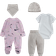 Nike Girl's Swooshfetti Parade Layette Set - Yellow/Pink (56i075-y0m)