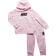 Nike Girl's Club Fleece HBR Pullover Set - Pink Foam (76H335-A9Y)