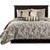 Madison Park Wellington Bedspread Black (264.16x238.76cm)