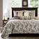 Madison Park Wellington Bedspread Black (264.16x238.76cm)