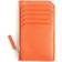 Royce New York Zip Leather Card Case - Burnt Orange