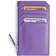 Royce New York Zip Leather Card Case - Purple