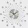 Deco 79 Starburst Wall Clock 15"