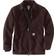 Carhartt Men's Loose Fit Washed Duck Sherpa Lined Coat - Dark Brown