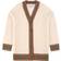 Burberry Icon Stripe Trim Wool Cardigan - Ivory (80542221)