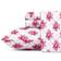 Betsey Johnson Printed Pattern Bed Sheet Pink (243.84x167.64)