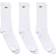 Lacoste High-Cut Cotton Pique Socks 3-pack - White