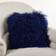 Saro Lifestyle Mongolian Lamb Fur Complete Decoration Pillows Blue (50.8x50.8cm)