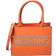 Valentino Marie Lavoro Leather Tote Bag - Orange