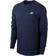 Nike Sportswear Club Men's Long Sleeve T-shirt - Midnight Navy/White