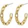 Pilgrim Eira Cable Chain Hoops - Gold