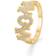 Mads Z Wow/Mom Ring - Gold/Diamonds