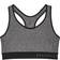 Under Armour Mid Keyhole Bra - Charcoal Full Heather/Black/Charcoal