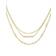 Kendra Scott Addison Triple Strand Necklace - Gold/Transparent