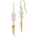 Izabel Camille Ellie Long Earrings - Gold/Pearls