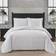 London Fog Herringbone Flannel Bedspread White, Gray (228.6x172.72)