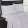 London Fog Herringbone Flannel Bed Sheet White, Grey (259.08x228.6cm)