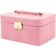 Bey-Berk Lizard Debossed Jewelry Box - Pink