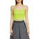 NIKE Women's Sportswear Essential Ribbed Crop Top - Atomic Green/White