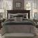 Madison Park Palmer Bedspread Grey, Black (264.16x233.68cm)