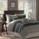 Madison Park Palmer Bedspread Grey, Black (264.16x233.68cm)