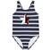 Tommy Hilfiger Girl's Star Logo Striped One Piece Swimsuit - Navy Blazer (TGSFK02S405)