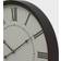 Ridge Road Décor Large Round Black Metal Wall Clock Wall Clock 20"