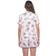 White Mark Short Sleeve 2-Piece Floral Pajama Set - Pink