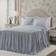 Lush Decor Ticking Bedspread Blue (203.2x152.4cm)