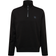 HUGO BOSS Cotton Terry Zip Neck Sweatshirt With Logo Patch - Black