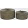 Round Antique Bronze Metal Box Set of 2 Storage Box 2