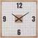 Ridge Road Décor Square Wood Wall Clock 23.5"