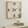 Ridge Road Décor Square Wood Wall Clock 23.5"