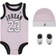 Nike Jordan Jersey Bodysuit Hat & Bootie Set - Pink/Black