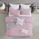 Swift Home Moselle Ruched Waffle Duvet Cover Pink (264.16x233.68cm)