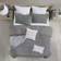 Swift Home Moselle Ruched Waffle Duvet Cover Grey (233.68x223.52cm)