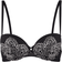 Wonderbra Push Up Lace T-Shirt Bra - Black & Ivory