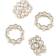 Saro Lifestyle Pearl Beaded Napkin Ring 3.8cm 4pcs