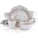 Elama Rustic Birch Dinner Set 16