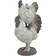 White Polystone Farmhouse Sculpture Rooster Figurine 30.5cm