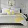 Madison Park Lola Duvet Cover Gray, Yellow (228.6x228.6)