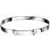 D For Diamond Cross Baby Bangle - Silver/Diamond