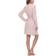 White Mark Striped Pajama & Robe 3-Piece Set - Pink