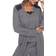 White Mark Striped Pajama & Robe 3-Piece Set - Black